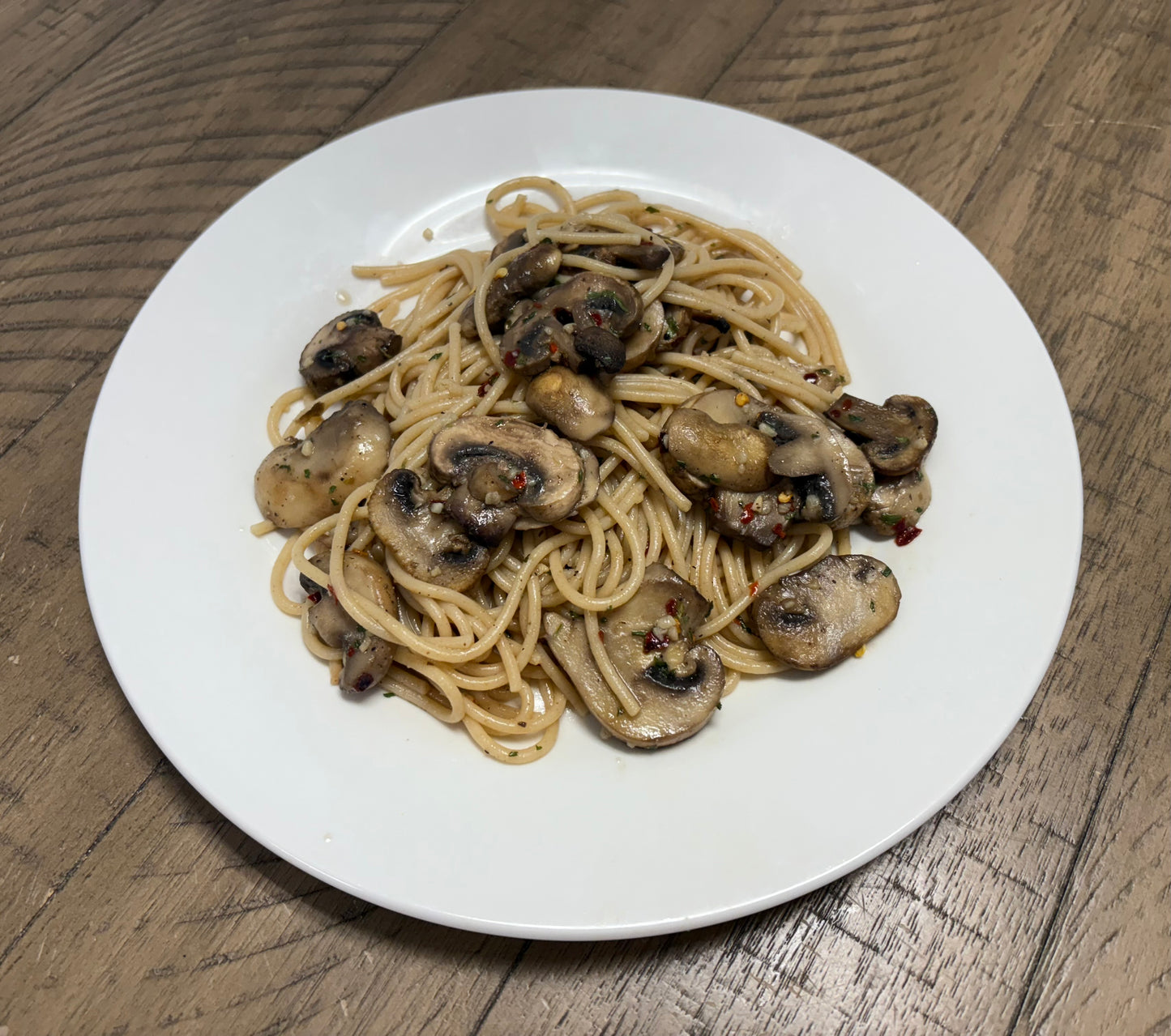 Spaghetti With Mushrooms