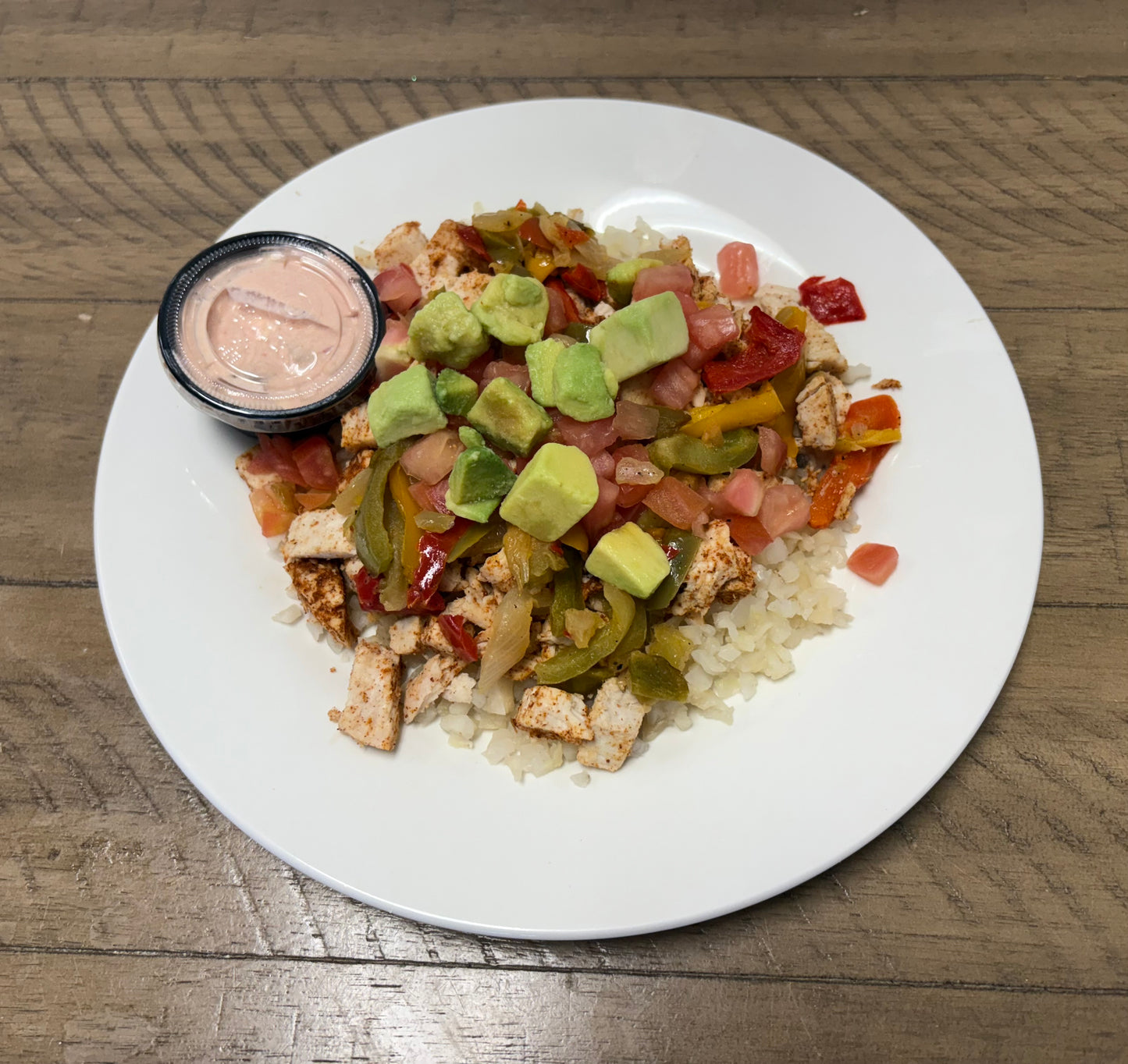 Cauli-Rice Chicken Burrito Bowl WL