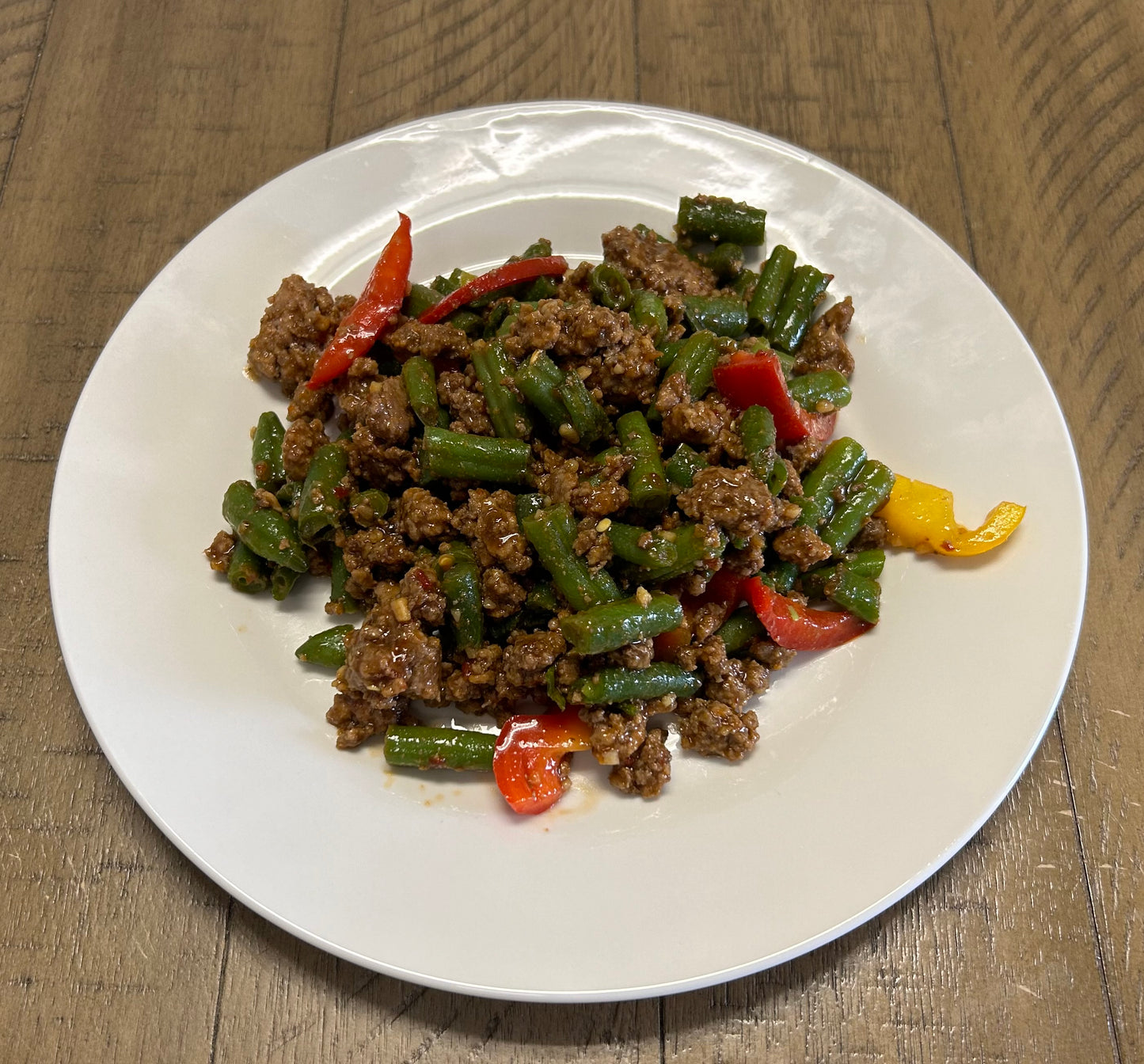 Ginger Beef and Green Bean Stir-fry HE