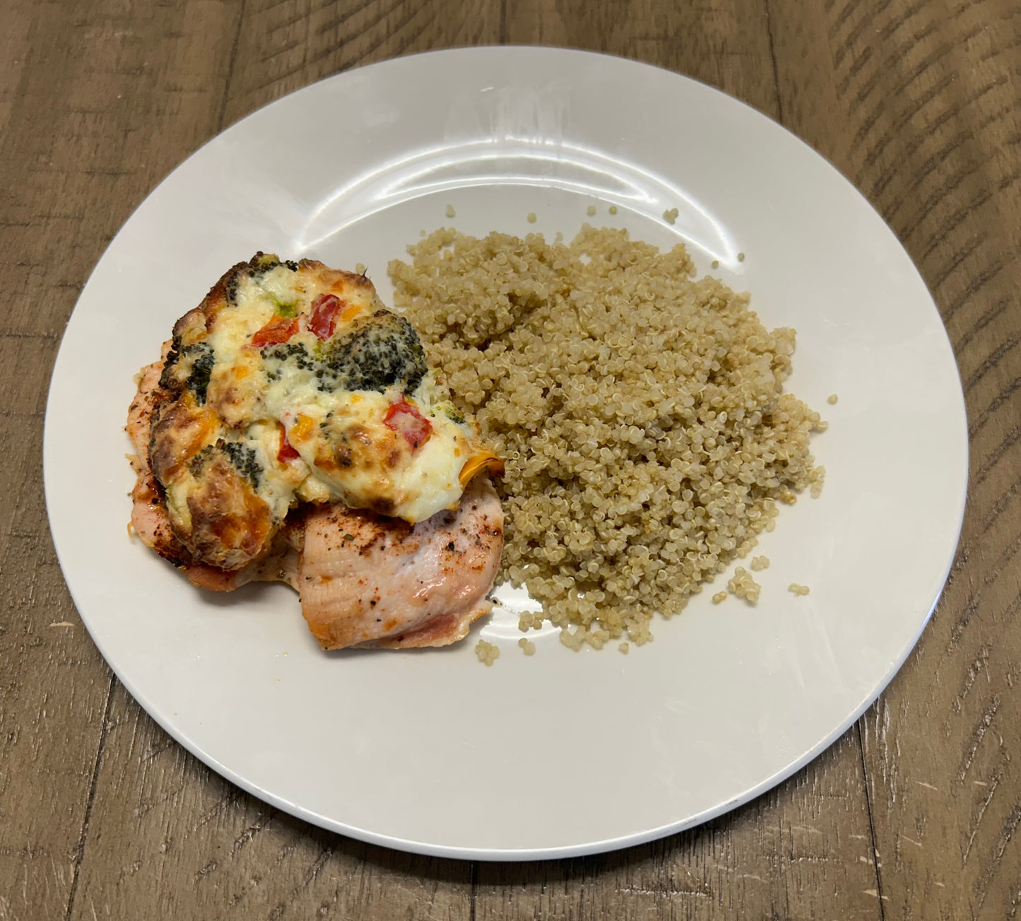 Cheesy Broccoli Stuffed Chicken HE