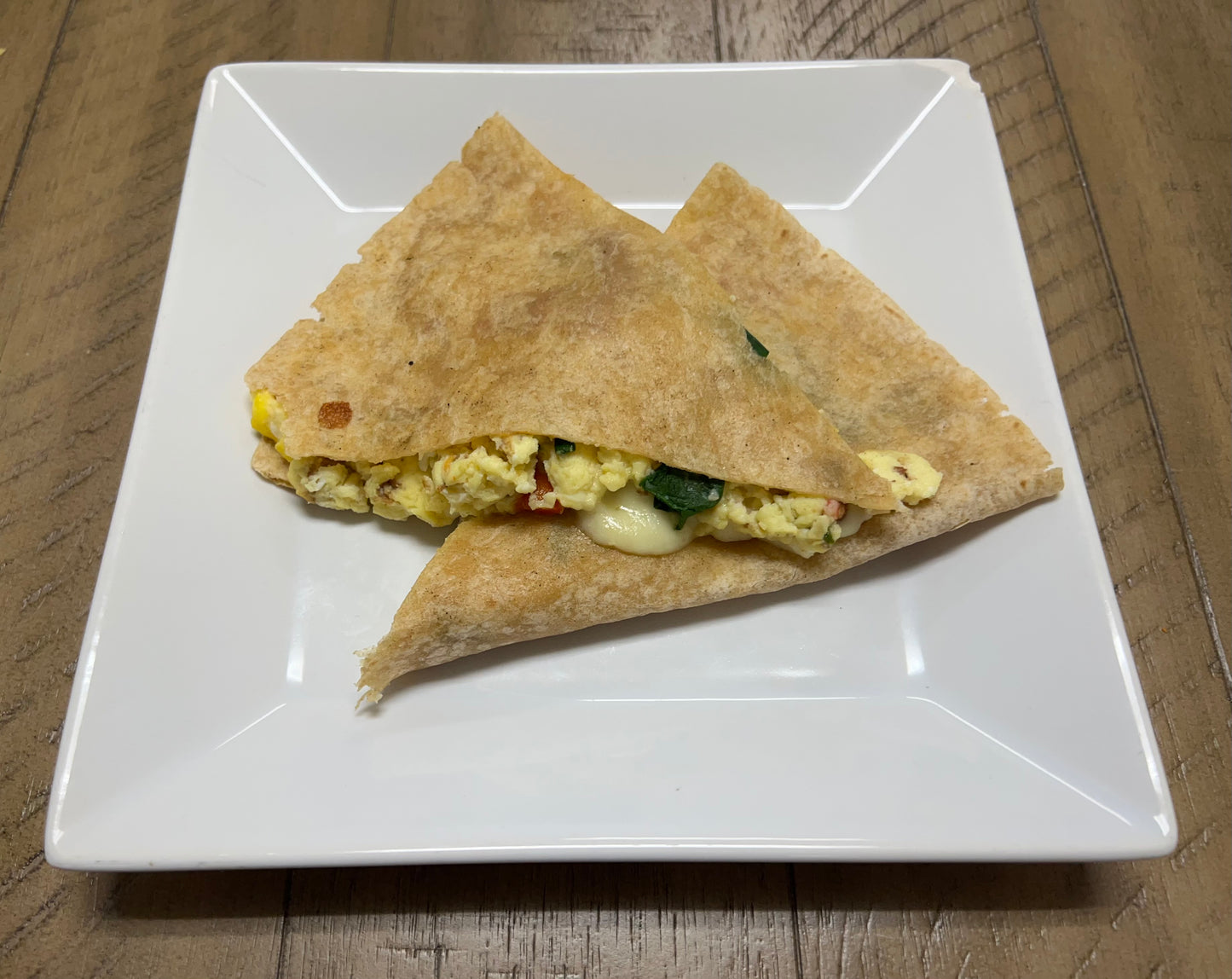 Spinach, Feta, & Egg Wrap - Healthy Eating