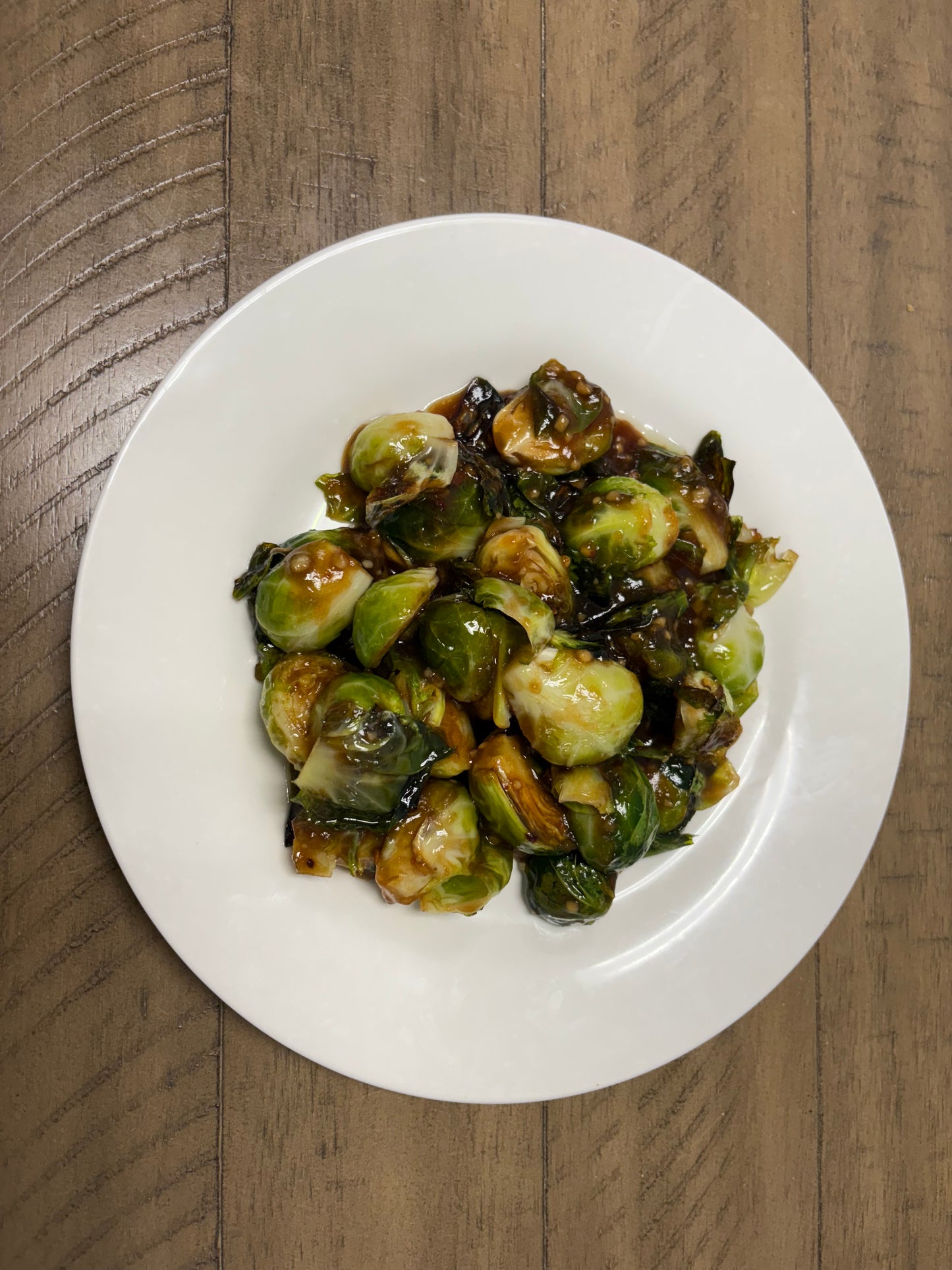 Kung Pao Brussel Sprouts (Vegan)
