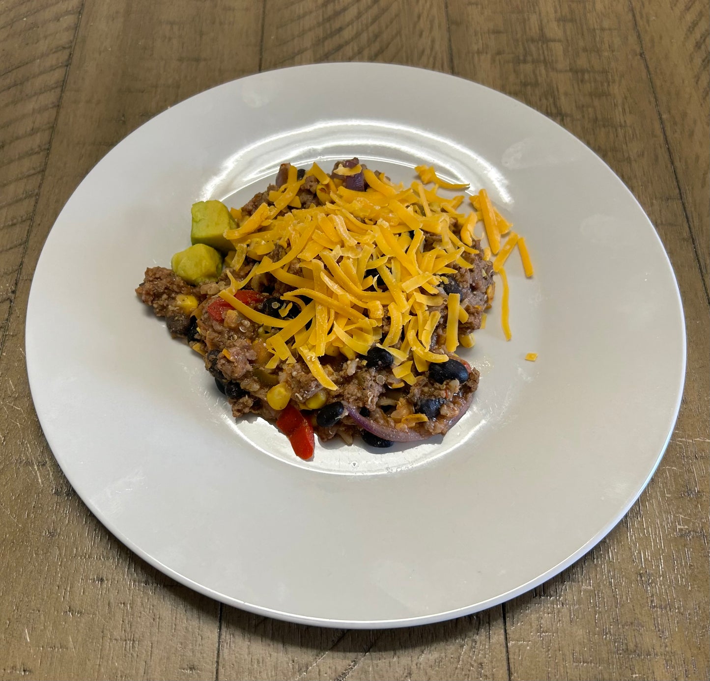 Tex-Mex Beef and Quinoa Skillet HE