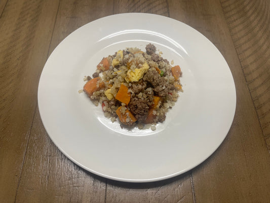 Beef and Cauliflower Fried Rice HE
